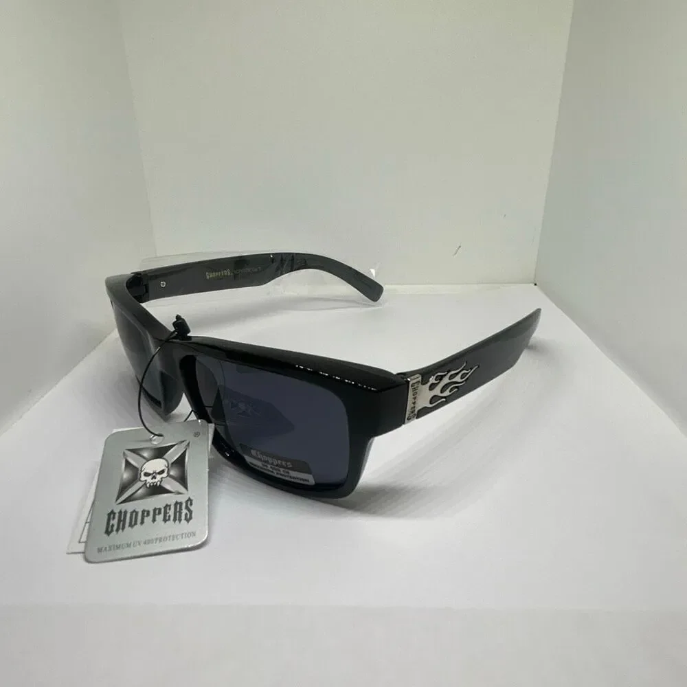 Choppers Sunglasses UV400 Wrap Around Biker Style